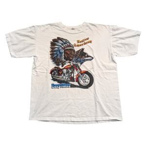 90s Native American Easyriders Biker T shirt